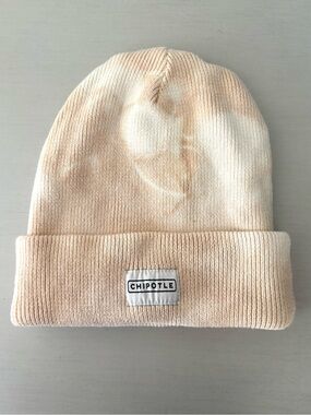 Chipotle Loomstate Organic Cotton Limited Edition Hand Tie Dyed Beanie Cream